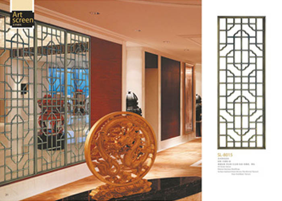 China Lightweight Decorative Metal Screen Panels For Separate / Beautify / Coordinate Space supplier