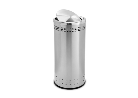 China 201 / 304 / 316 Stainless Steel Garbage Can , Stainless Steel Waste Bin Customized Color supplier