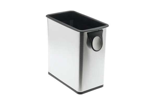 China Customized Colors Stainless Steel Trash Can , Stainless Steel Dustbin For Home  / School supplier