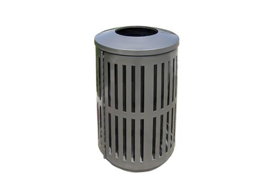 China Public Stainless Steel Building Products / Stainless Steel Trash Bin With Various Open Type supplier