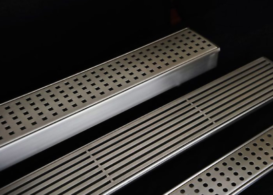 China Easy Installation Stainless Steel Drain Grate With Flat Surface / Curved Grid Type supplier