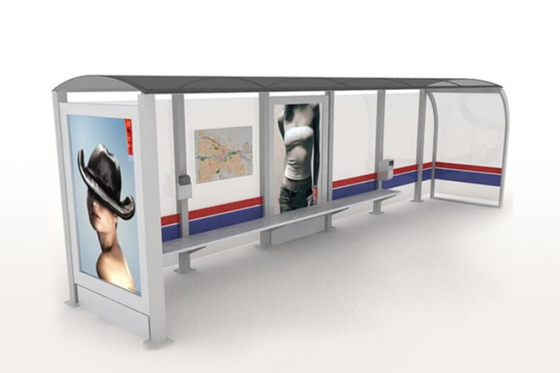 China Neutral Color Stainless Steel Bus Stop / Stainless Steel Bus Station Safety Material supplier