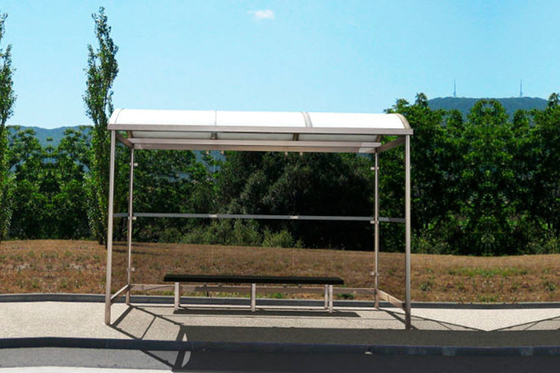 China Customized Color Modern Bus Shelter Design Water Proof Low Power Consumption supplier