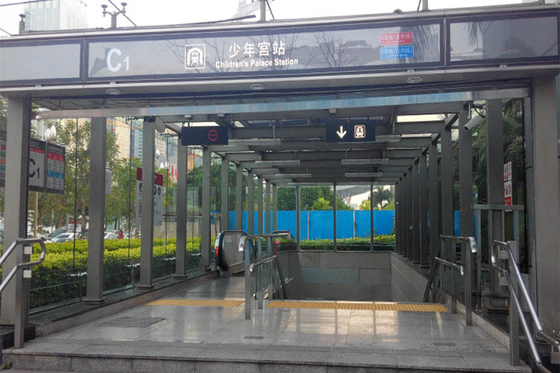 China Modern Design Custom Stainless Steel Products Railway Entrance / Exit Station supplier
