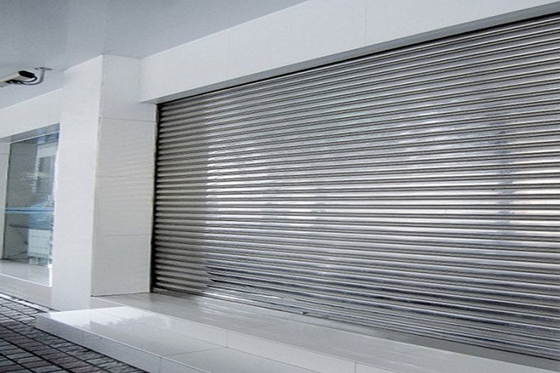 China Safe Burglarproof Stainless Steel Roller Shutter Flexible With Anti Pushing Device supplier