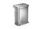 Customized Colors Stainless Steel Trash Can , Stainless Steel Dustbin For Home  / School supplier
