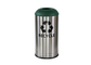 Custom Design Stainless Steel Building Products / Stainless Steel Rubbish Bin For Park supplier