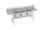 Acid / Alkali Resistant Commercial Stainless Steel Sink For Restaurant / Hospital supplier