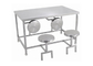 Random Pattern Stainless Steel Dining Table And Chairs Any Size Available supplier