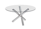 Special Design Stainless Steel Glass Table , Stainless Steel Dining Table CE Approved supplier