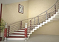 Curved Stainless Steel Railing / Interior Metal Stair Railing Good Horizontal Load Resistance supplier