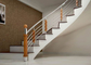 Curved Stainless Steel Railing / Interior Metal Stair Railing Good Horizontal Load Resistance supplier