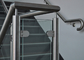 Customized Design Glass Stair Railing , Aesthetics Stainless Steel Glass Railing supplier