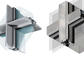 Easy Cleaning Curtain Wall Aluminium Profiles , Unitised Curtain Wall GB Certified supplier