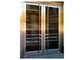 Fashionable Stainless Steel Residential Doors With Natural Wood Grain Shape supplier