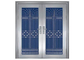 Three Dimensional Residential Steel Security Doors With An Anti Theft Lock supplier
