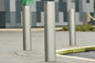 Easy Install Steel Parking Bollards , Driveway Security Posts Withstand External Force supplier