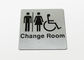 Hotel Toilet Custom Stainless Steel Signs All Sizes Available T19001 Certified supplier