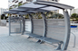 Glass Stainless Steel Bus Stop Ease Maintenance For Wait Car / Provide Temporary Rest supplier