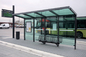 Glass Stainless Steel Bus Stop Ease Maintenance For Wait Car / Provide Temporary Rest supplier