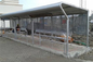 Safety Artistic Stainless Steel Bus Shelter With Seats / Garbage Bins / Line Signs supplier