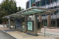 Heat Resistant Stainless Steel Bus Stop / Passenger Waiting Shelter Aesthetic Appeal supplier