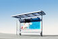 Unique Style Stainless Steel Bus Stop Reasonable Structure With Waiting Seat / Rain Shed supplier