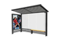 Light Weight Stainless Steel Bus Stop Canopy Tempered Glass Material Easy Install supplier