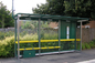 Canopy Prefabricated Bus Stop Shelter Light Weight Strong Rust Resistance supplier