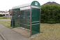 Fashionable Generous Stainless Steel Bus Stop Eco Friendly Takes Up Little Space supplier