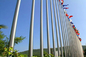 Various Shape Stainless Steel Flag Pole For City Squares / Customs Terminals / Stadiums supplier