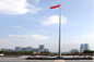 High Precision Stainless Steel Flag Pole With 360 Degree Downwind Ball Crown Technology supplier