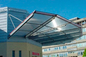 Rain Shed Platform Stainless Steel Canopy , Glass Canopies For Commercial Buildings supplier