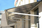 Fashionable Stainless Steel Glass Canopy Withstand 12 Level Strong Typhoon Impact supplier