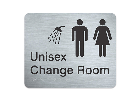 China Hotel Toilet Custom Stainless Steel Signs All Sizes Available T19001 Certified supplier