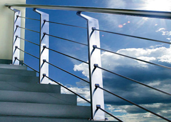 Silver Color Stainless Steel Railing For Protection Personal Safety GB Approved supplier