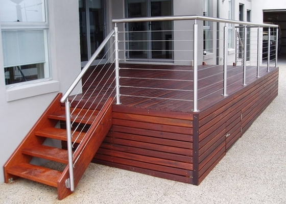 Silver Color Stainless Steel Railing For Protection Personal Safety GB Approved supplier