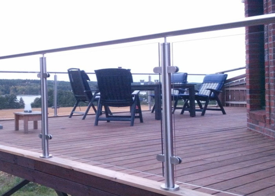 Building Stainless Steel Balustrade , Stainless Steel Fence With Aluminum Alloy Materials supplier