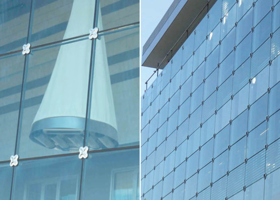 Light Weight Structural Curtain Wall , Curtain Wall Glazing System For Library supplier