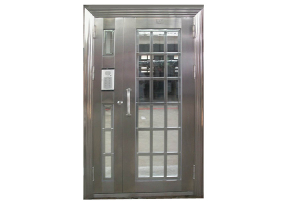 Easy Install Stainless Steel Residential Doors / Stainless Steel Main Door Light Weight supplier