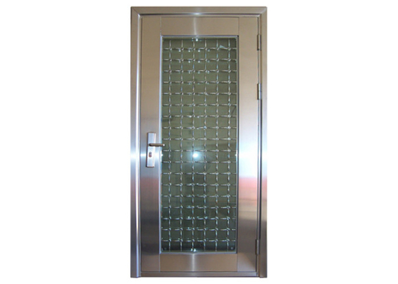 Easy Install Stainless Steel Residential Doors / Stainless Steel Main Door Light Weight supplier