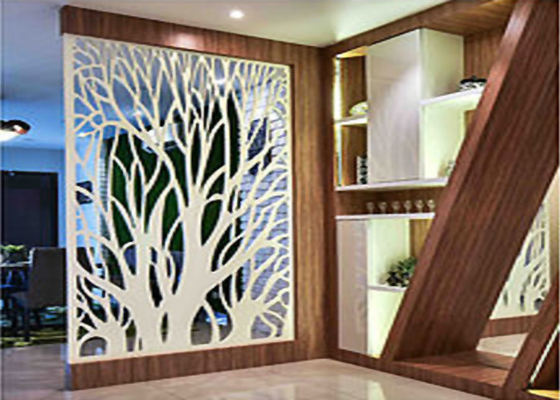 Partitioning / Concealing Laser Cut Metal Screens For Embellishing Environment supplier