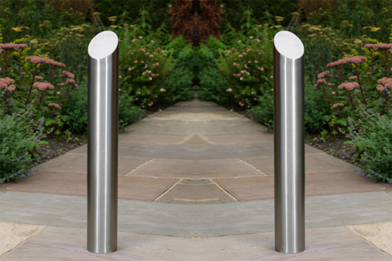 Height 400-700MM Surface Mounted Steel Bollards With Six Diameters Available supplier