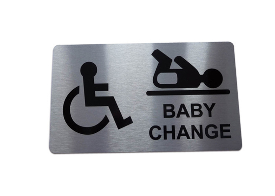 Hotel Toilet Custom Stainless Steel Signs All Sizes Available T19001 Certified supplier