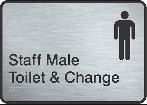 Hotel Toilet Custom Stainless Steel Signs All Sizes Available T19001 Certified supplier